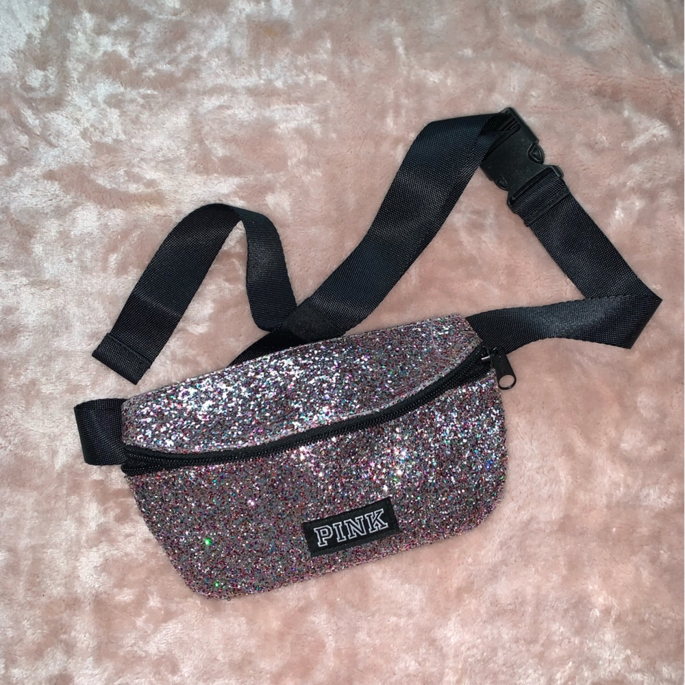 PINK Fanny pack glitter crossbody bag Victoria’s Secret